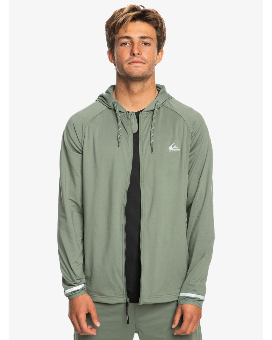 Quik Silver Knit Training Technical Zip Hoodie - Laurel Wreath