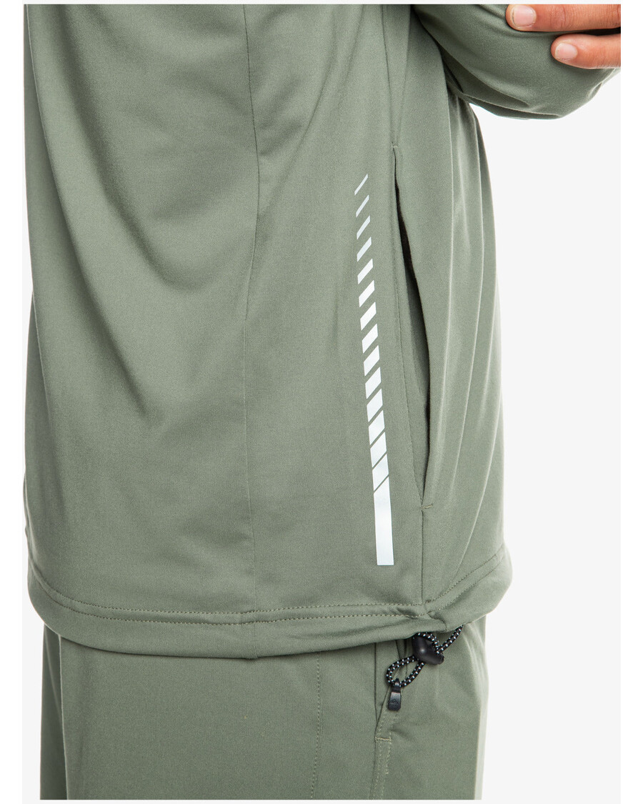 Quik Silver Knit Training Technical Zip Hoodie - Laurel Wreath