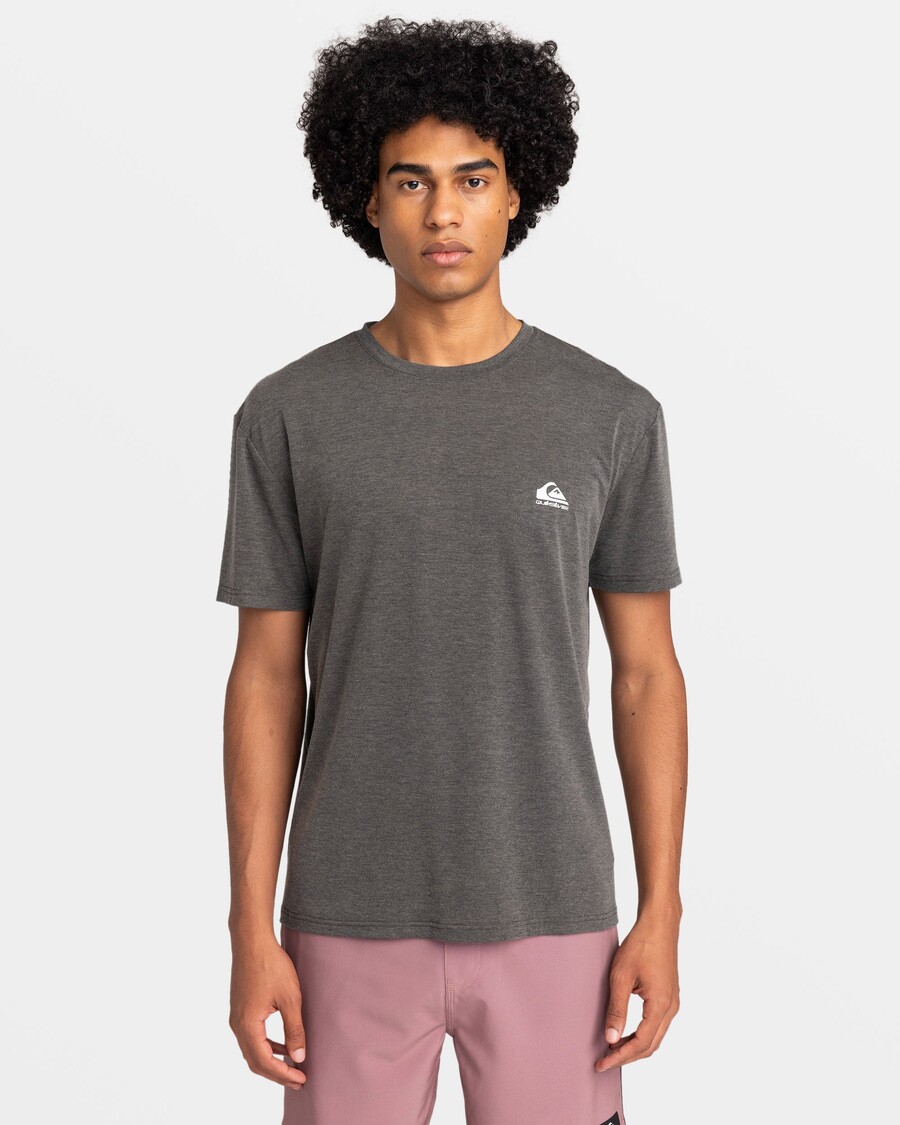 Quik Silver Coastal Run T-Shirt - Black Heather