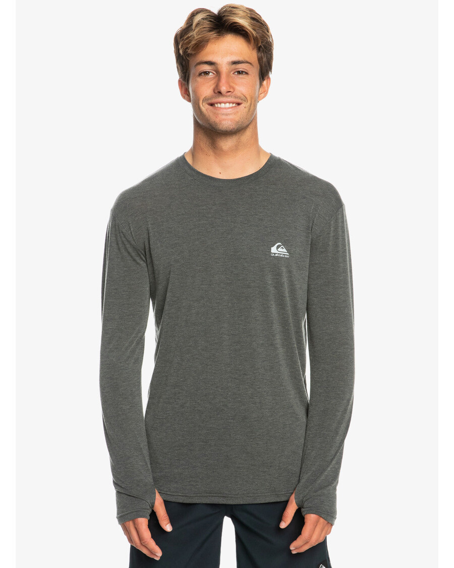Quik Silver Coastal Run Long Sleeve T-Shirt - Black Heather