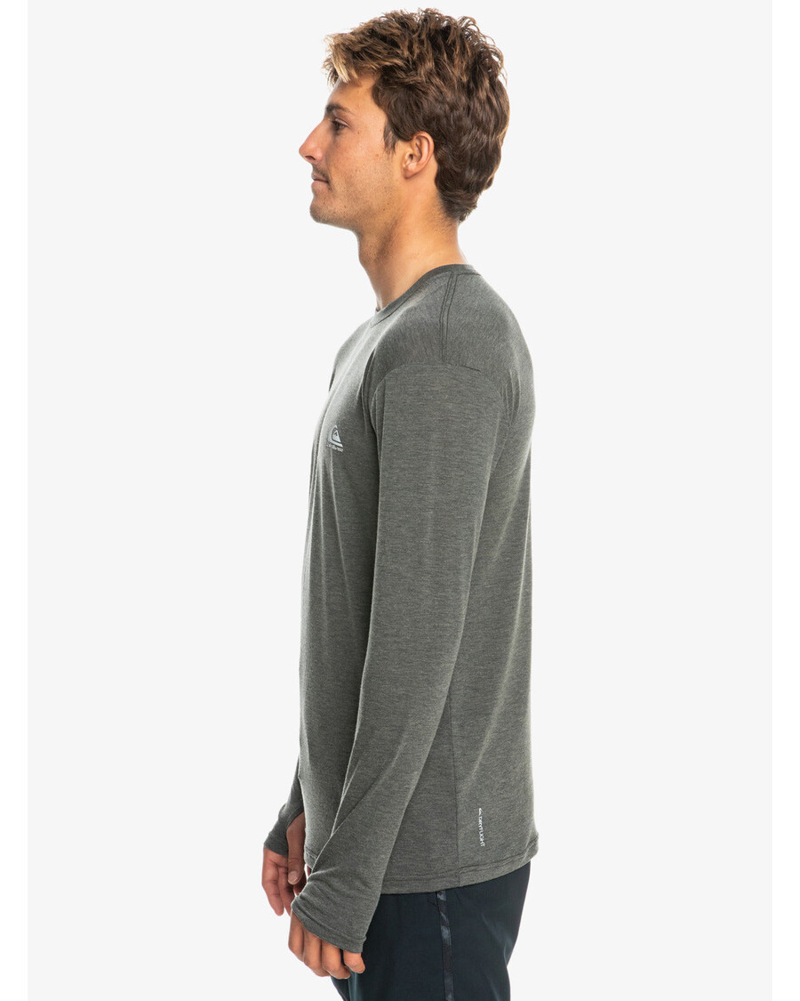 Quik Silver Coastal Run Long Sleeve T-Shirt - Black Heather