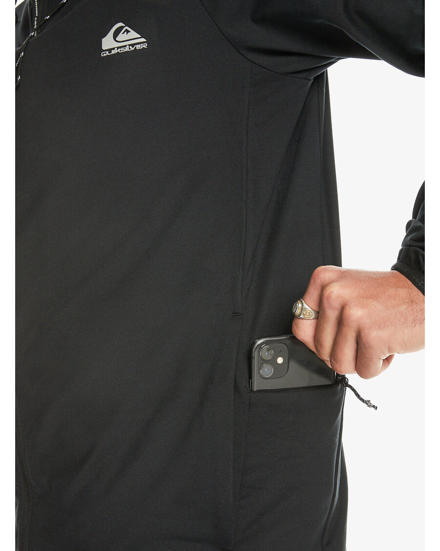 Quik Silver Knit Training Technical Zip Hoodie - Black