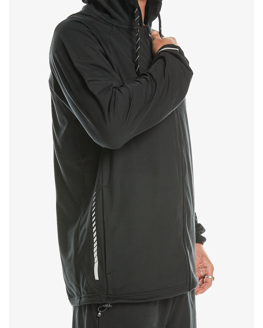Quik Silver Knit Training Technical Zip Hoodie - Black