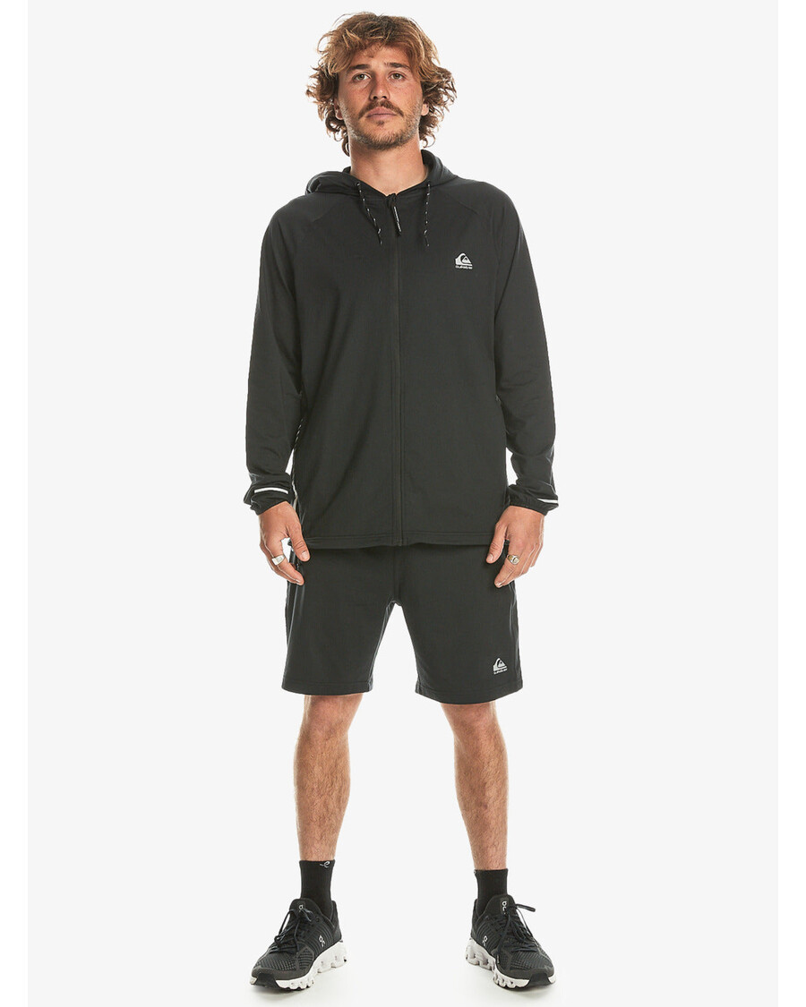 Quik Silver Knit Training Technical Zip Hoodie - Black