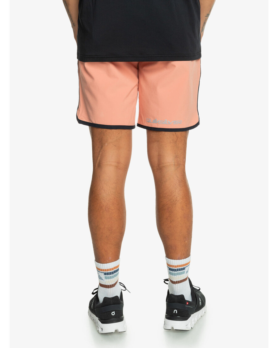 Quik Silver Omni Scallop 17" Amphibian Boardshorts - Canyon Clay