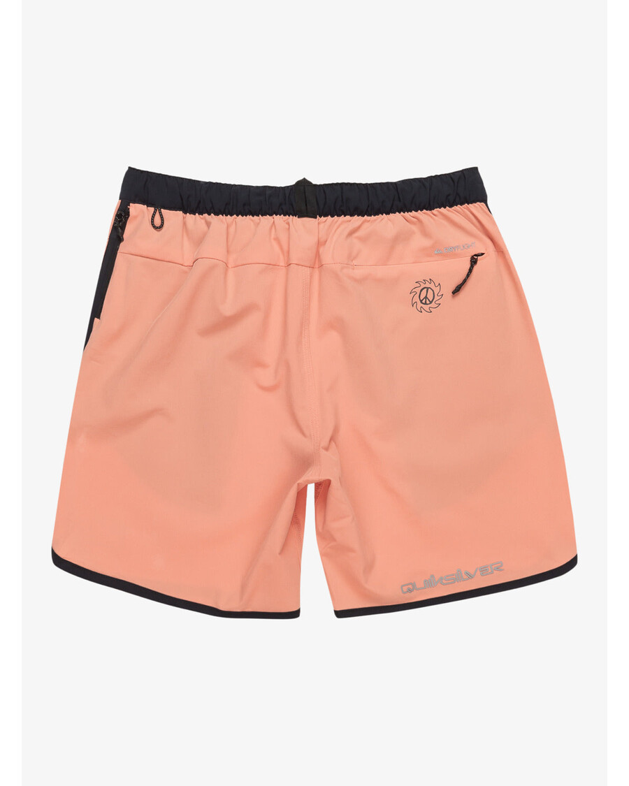 Quik Silver Omni Scallop 17" Amphibian Boardshorts - Canyon Clay