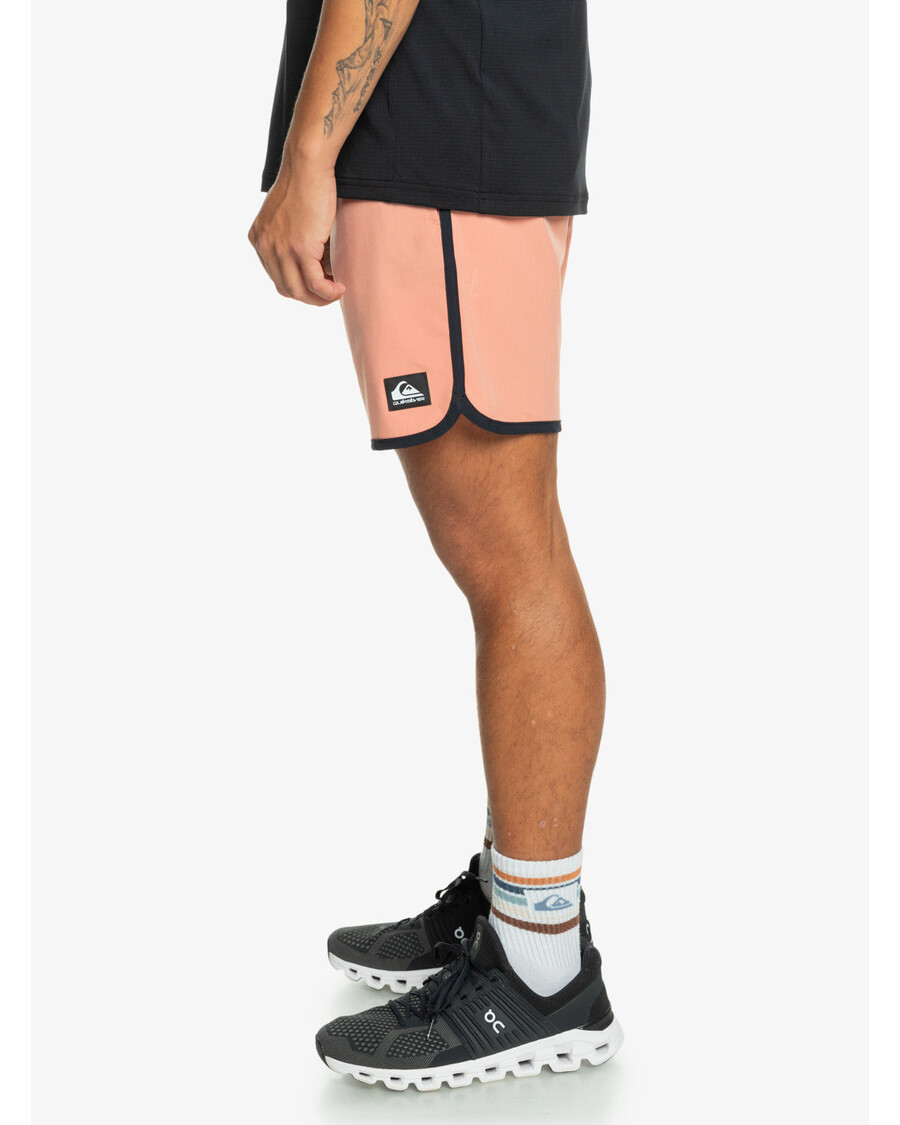 Quik Silver Omni Scallop 17" Amphibian Boardshorts - Canyon Clay
