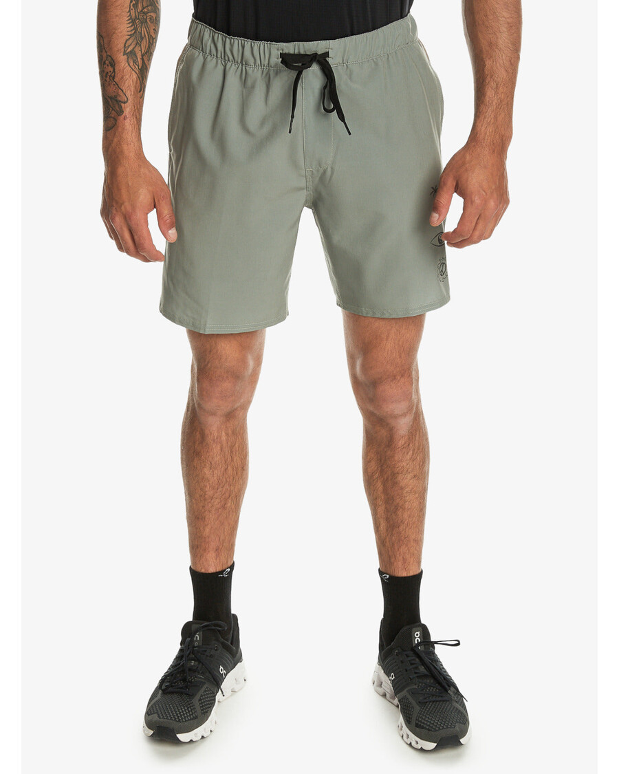 σορτς προπόνησης Quiksilver Omni 17" - θαλάσσιο σπρέι