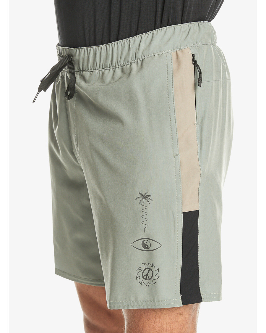 σορτς προπόνησης Quiksilver Omni 17" - θαλάσσιο σπρέι