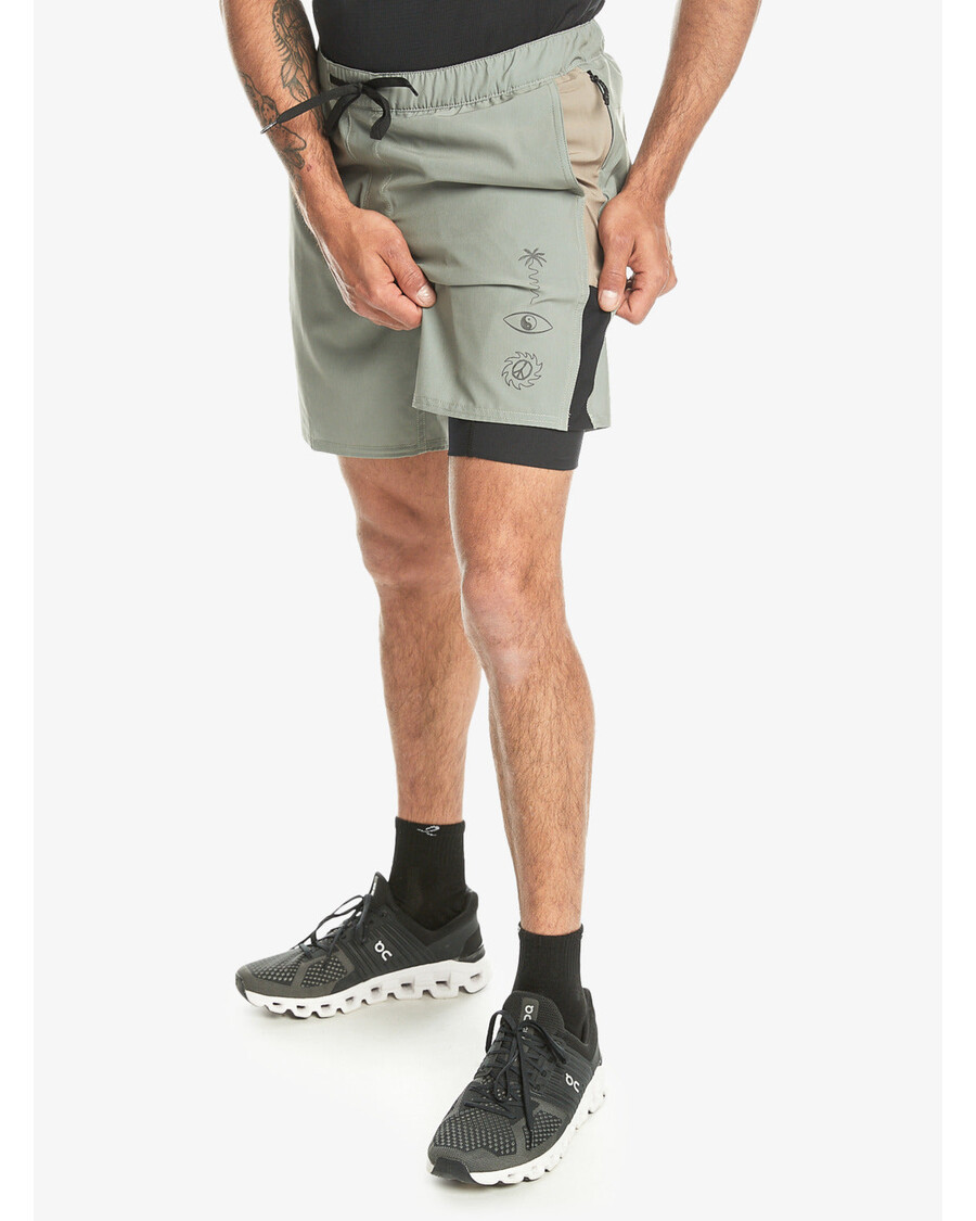 σορτς προπόνησης Quiksilver Omni 17" - θαλάσσιο σπρέι