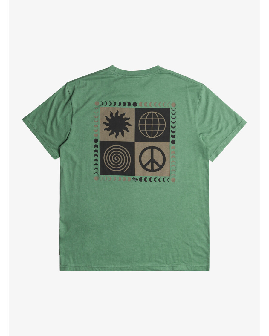 Quik Silver Peace Phase Tee T-Shirt - Frosty Spruce