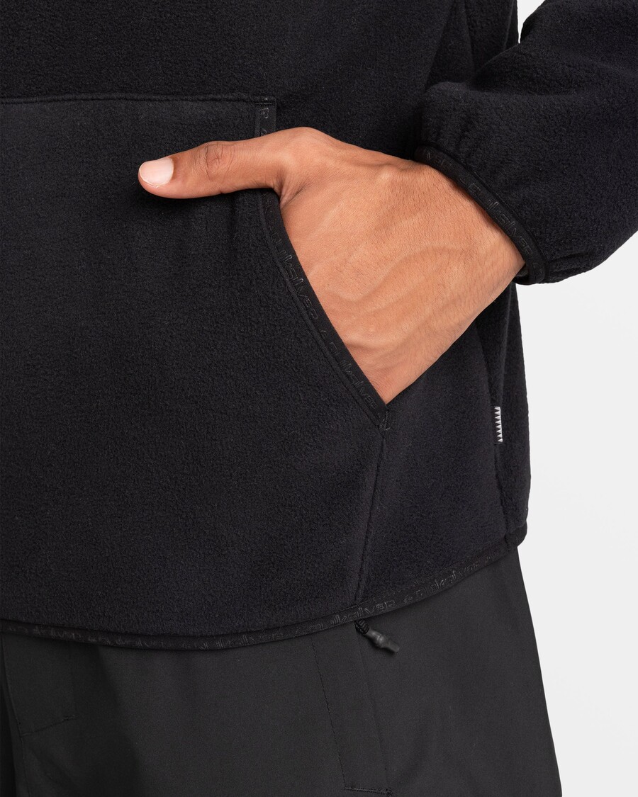 Quiksilver Sea Cliffs Pulover S Kapuco - črn