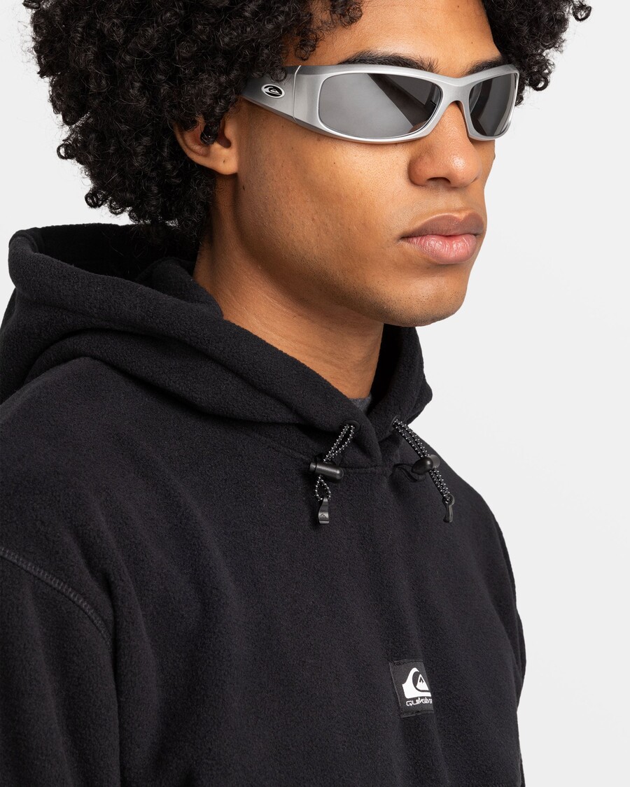 Quiksilver Sea Cliffs Pulover S Kapuco - črn