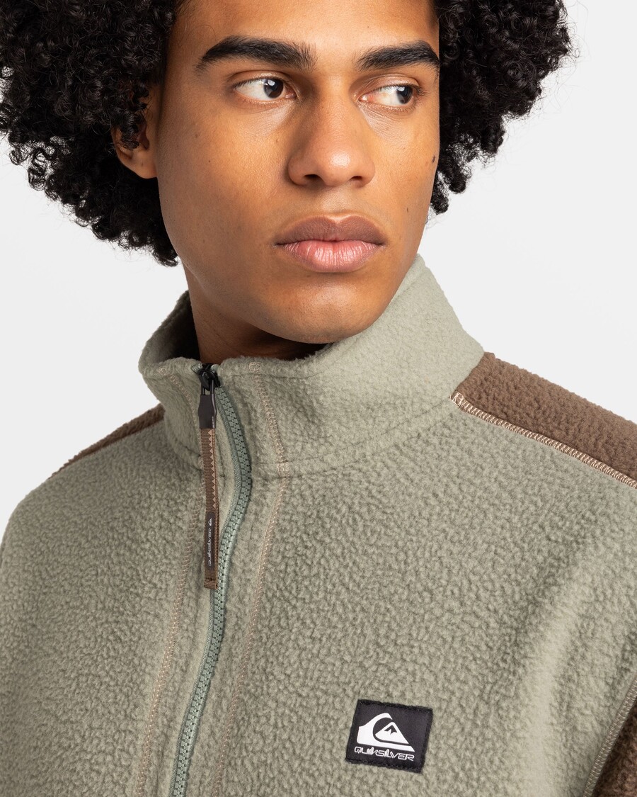 Quik Silver Clean Coast Half-Zip Sweatshirt - Sea Spray