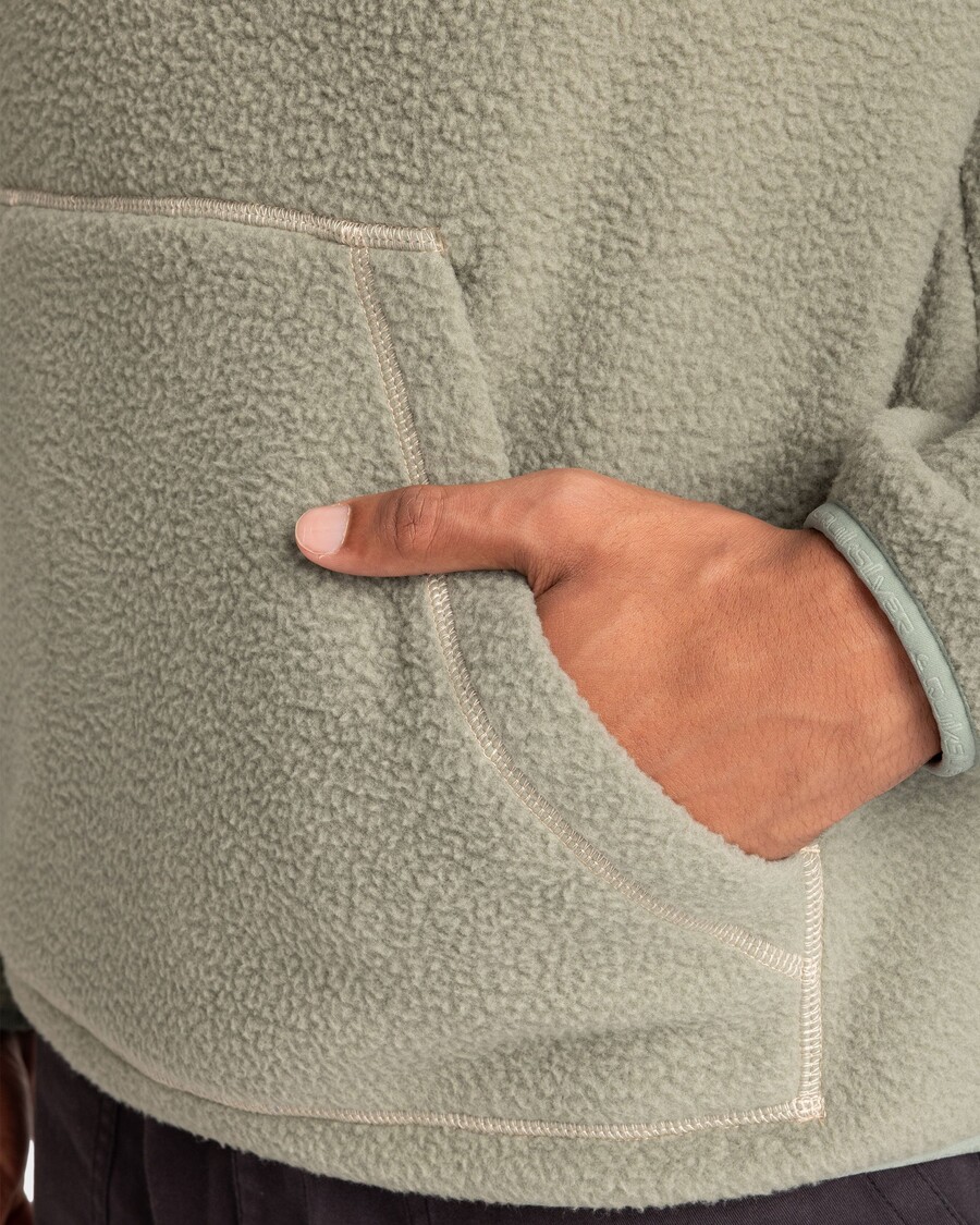 Quik Silver Clean Coast Half-Zip Sweatshirt - Sea Spray