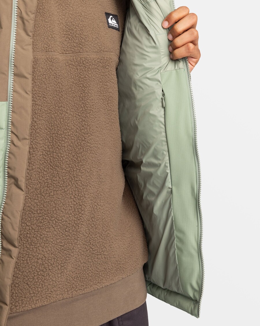 Puffer Jacket Quiksilver Nomad - θαλάσσιο σπρέι