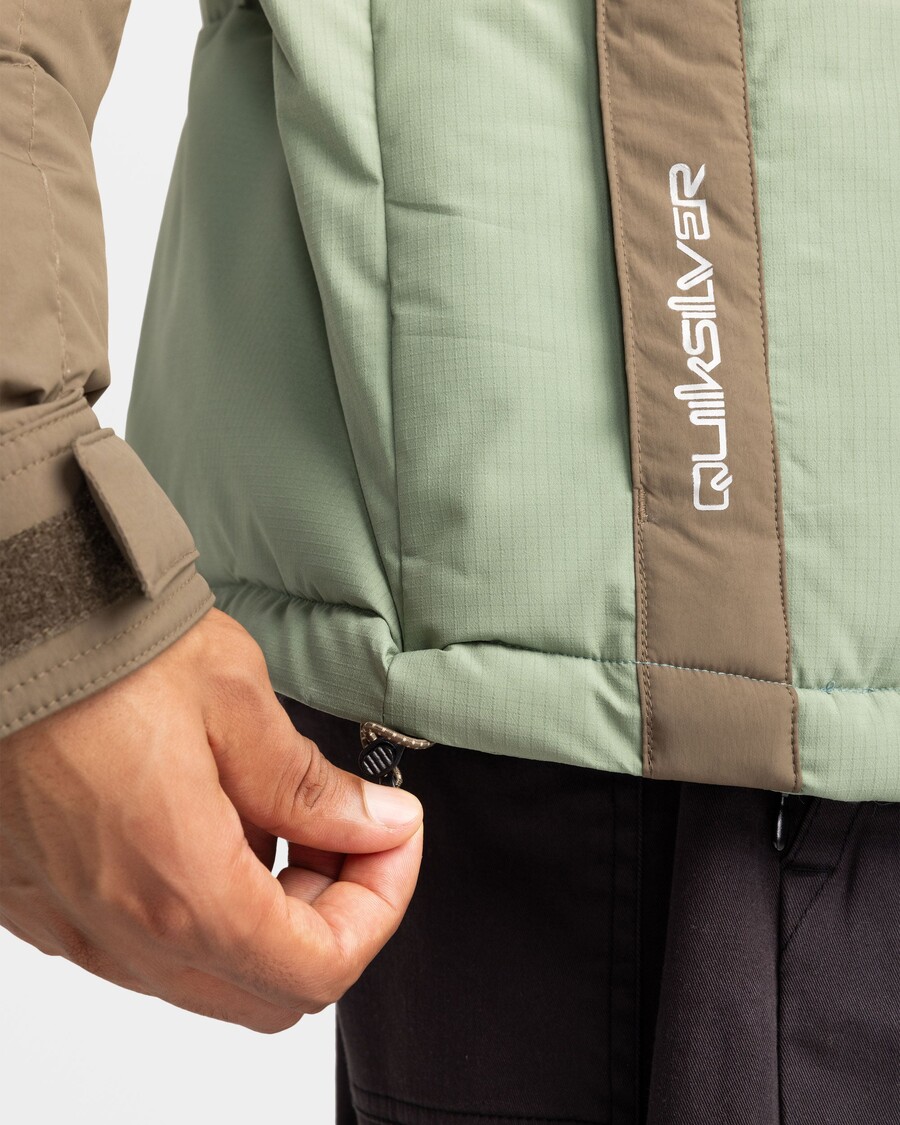 Puffer Jacket Quiksilver Nomad - θαλάσσιο σπρέι