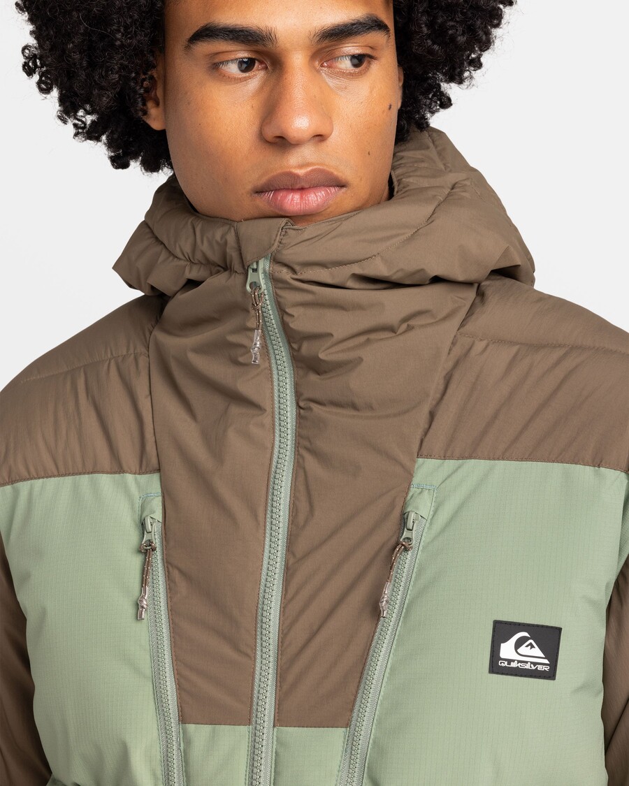 Puffer Jacket Quiksilver Nomad - θαλάσσιο σπρέι