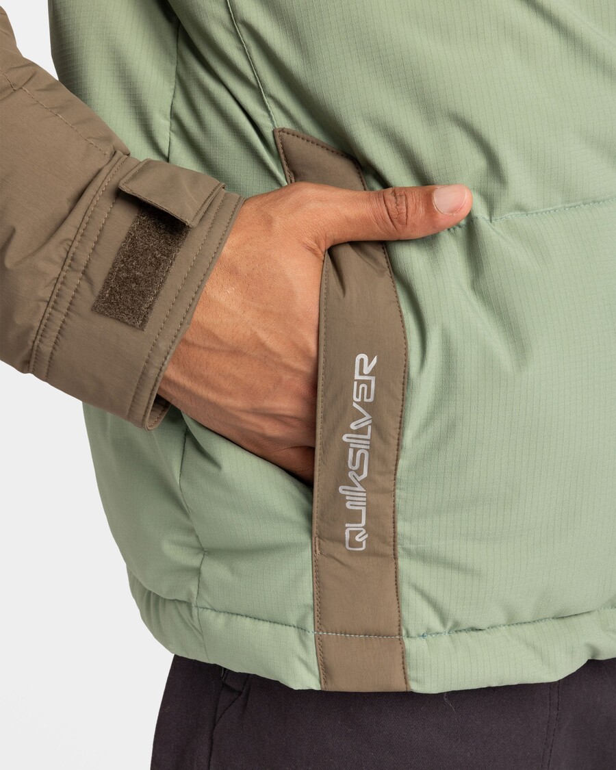 Puffer Jacket Quiksilver Nomad - θαλάσσιο σπρέι