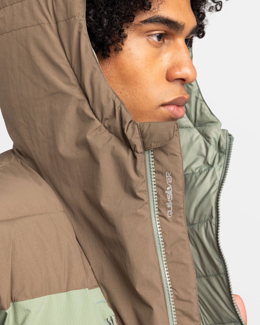 Puffer Jacket Quiksilver Nomad - θαλάσσιο σπρέι