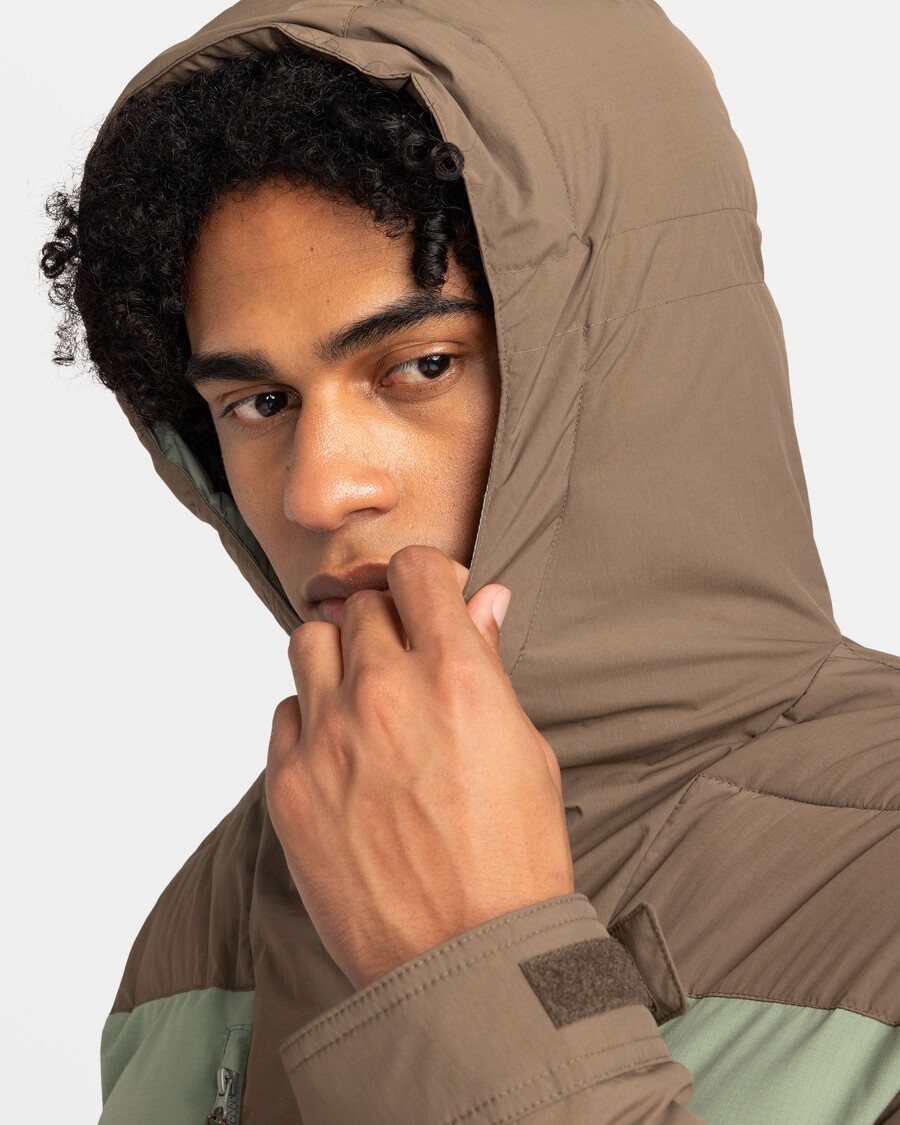 Puffer Jacket Quiksilver Nomad - θαλάσσιο σπρέι