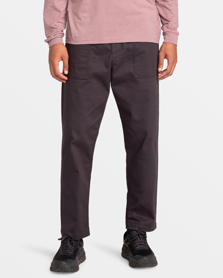 Calça Quicksilver Run Ashore Com Cintura Elástica - Asfalto