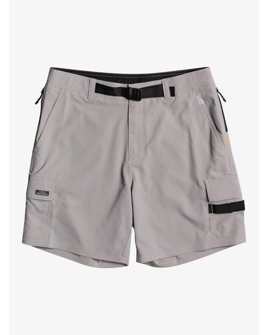 Quiksilver Waterman Azimuth Amphibian Kratke Hlače Od 18 Inča - Steeple Grey