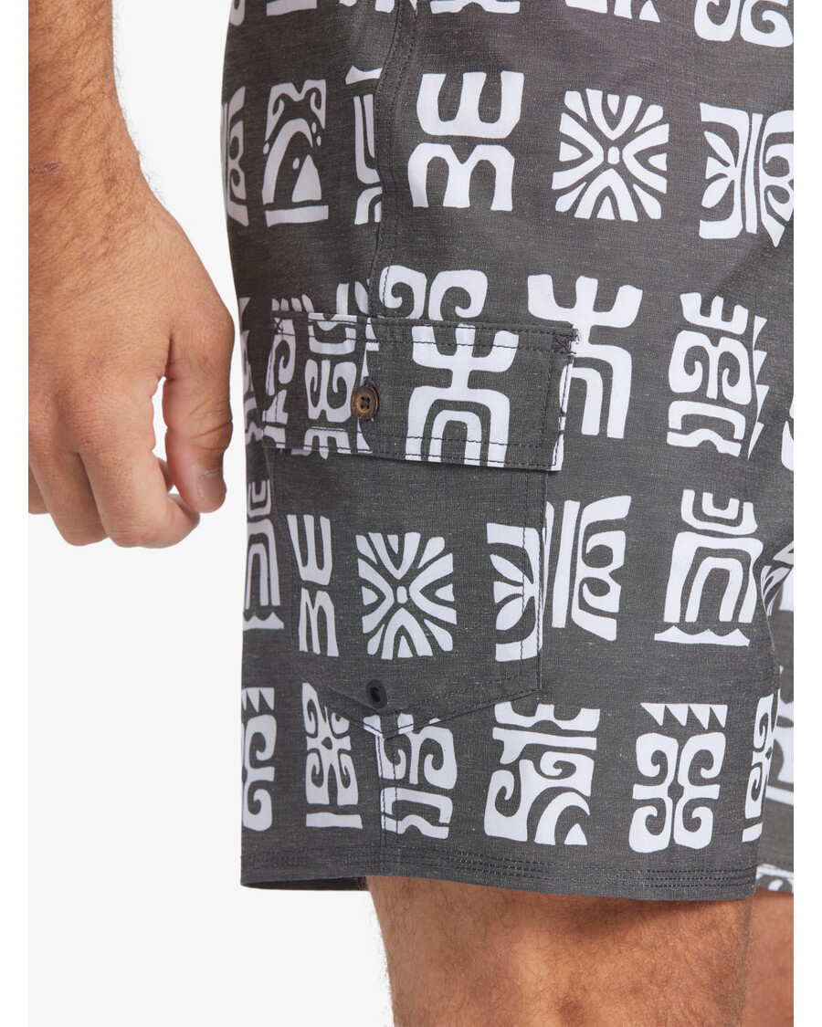 Quik Silver Waterman Channel Paddle 20" Boardshorts - Black Channel Paddle Bs