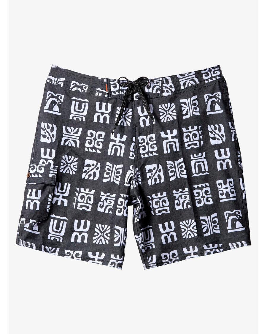 Quiksilver Waterman Veslo Za Kanale 20" Kratke Hlače Za Dasku - Crno Veslo Za Kanale Bs