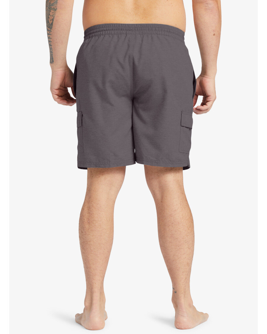 Quik Silver Waterman Balance 18" Swim Trunks - Dark Grey Heather