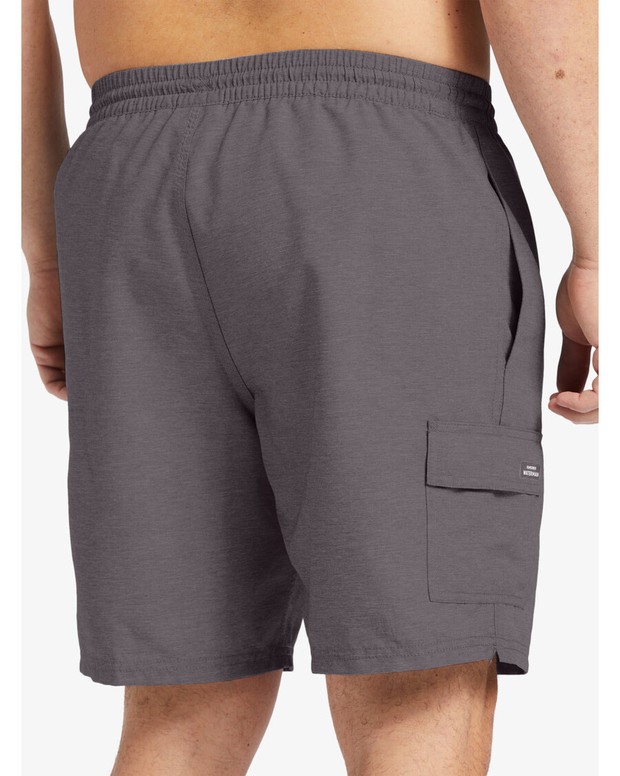 Quik Silver Waterman Balance 18" Swim Trunks - Dark Grey Heather