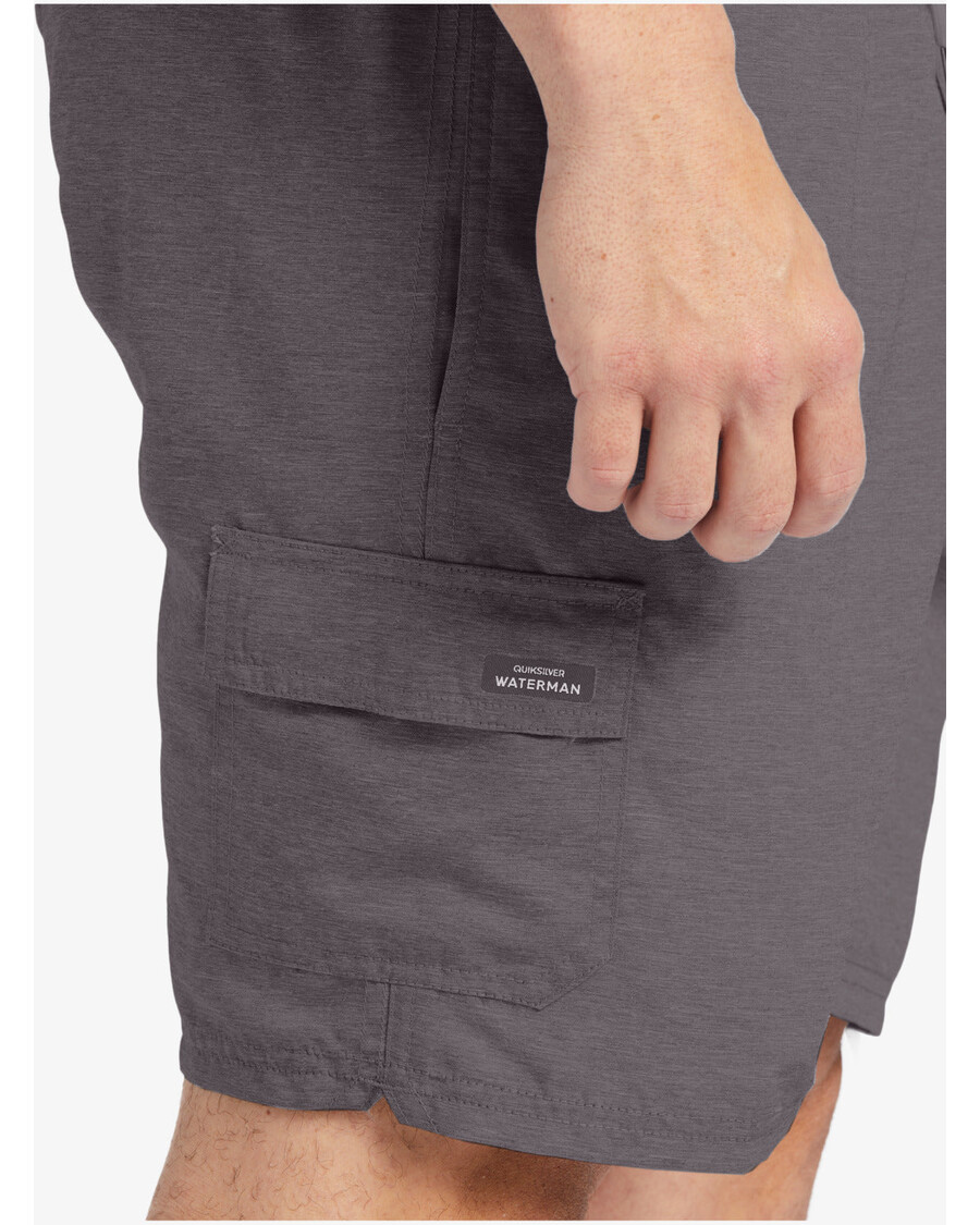 Quik Silver Waterman Balance 18" Swim Trunks - Dark Grey Heather