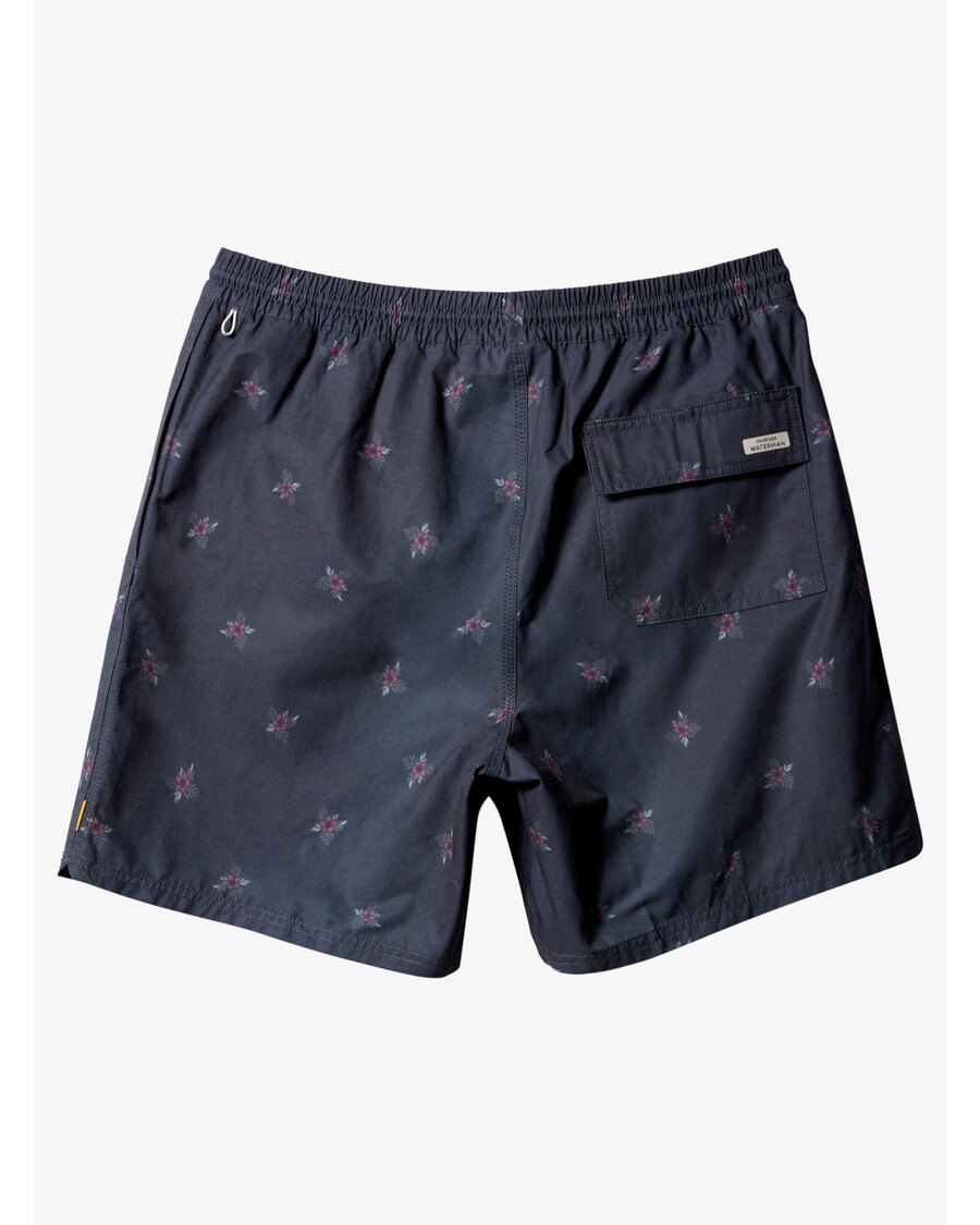 Quik Silver Waterman Small Pedals 17" Swim Trunks - Black Small Pedals V