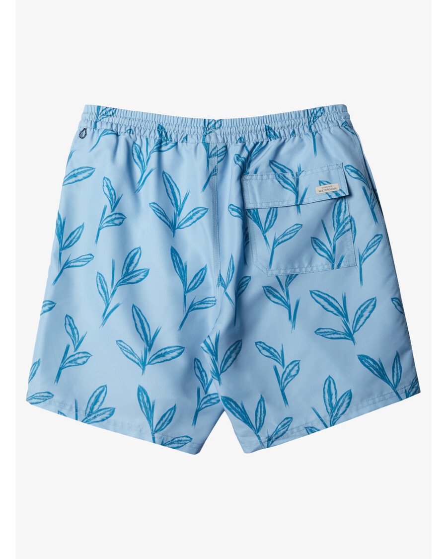 Quik Silver Waterman Ginger Stalks Swim Trunks - Dusk Blue Vly Ginger Stalks