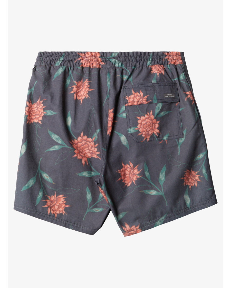 Quik Silver Waterman Perfect Bloom Volley Swim Trunks - Black Perfect Bloom Vly