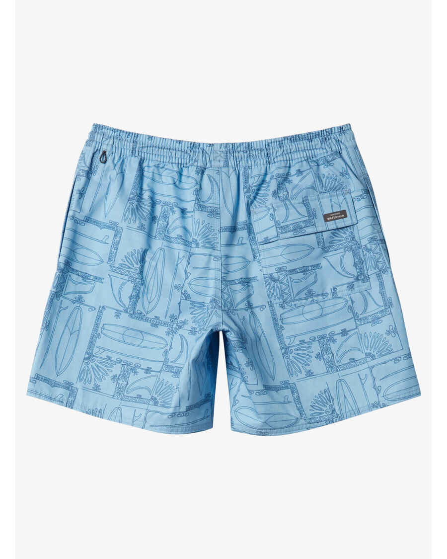 Quiksilver Waterman Longboard Volley 17" Badebukse - Dusk Blue Longboard