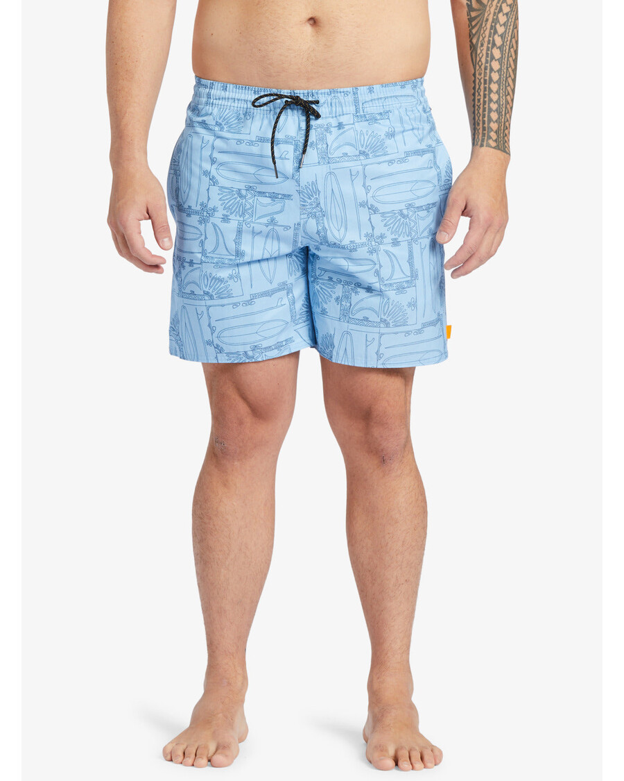 Quiksilver Waterman Longboard Volley 17" Badebukse - Dusk Blue Longboard