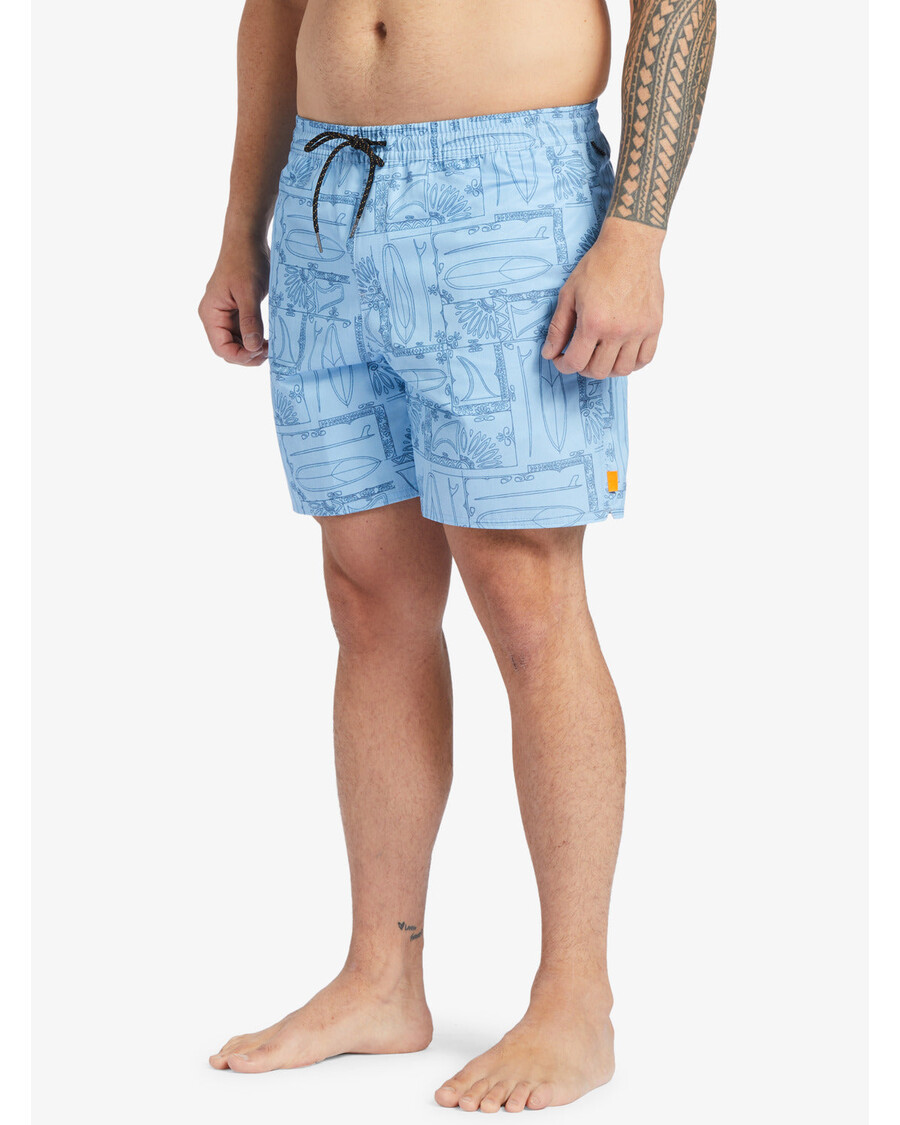 Quiksilver Waterman Longboard Volley 17" Badebukse - Dusk Blue Longboard