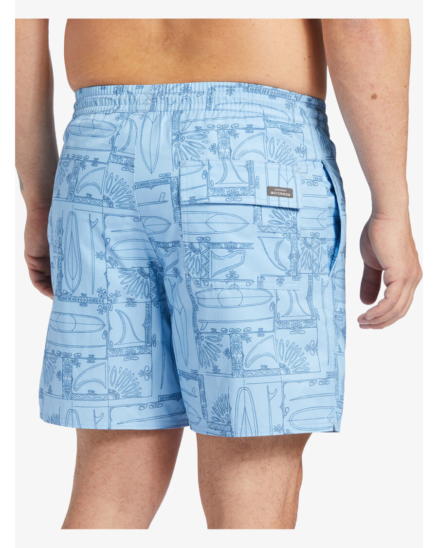 Quiksilver Waterman Longboard Volley 17" Badebukse - Dusk Blue Longboard