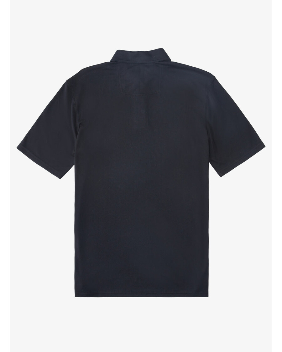 Quiksilver Waterman Water Polo κοντομάνικο μπλουζάκι πόλο - μαύρο