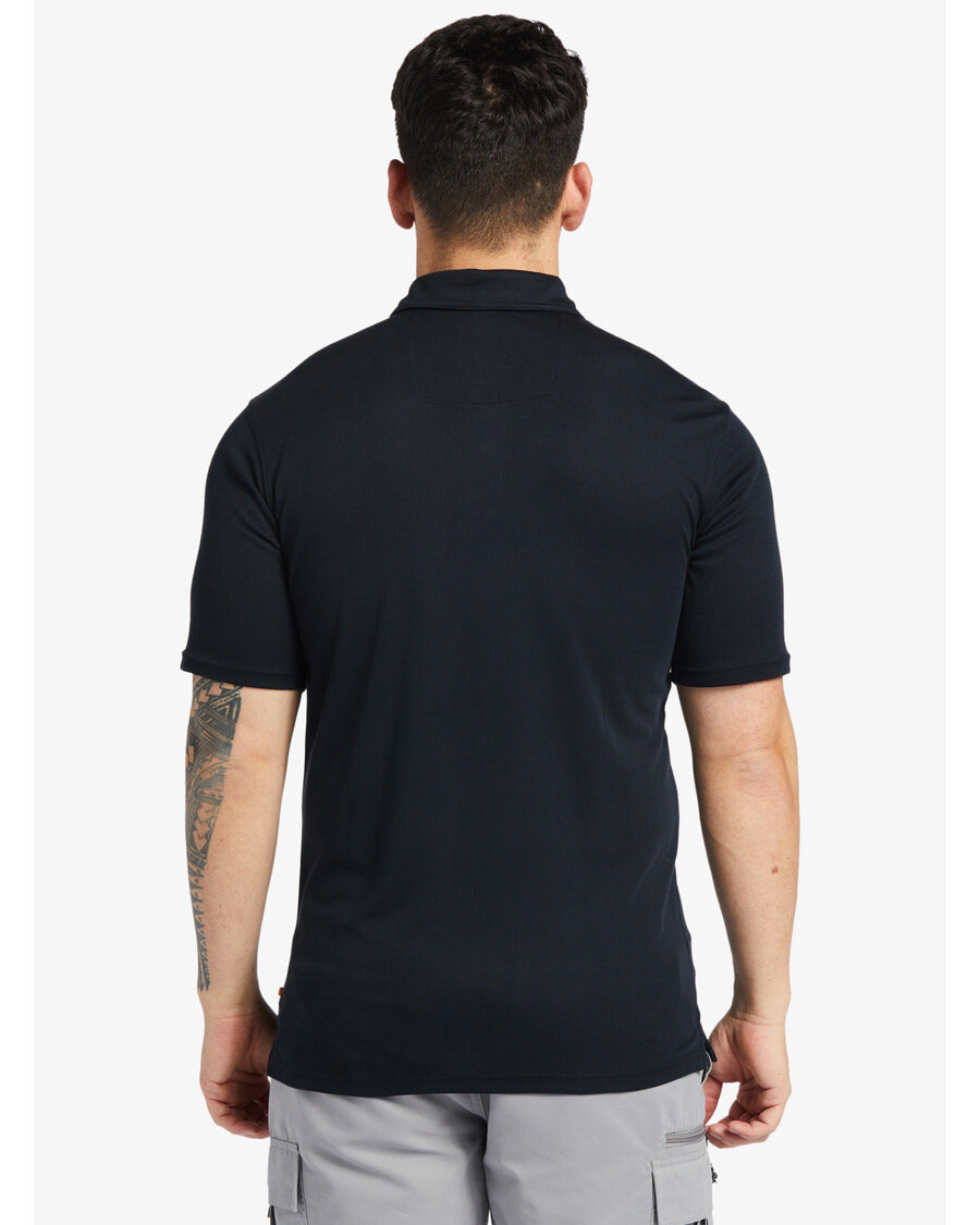 Quiksilver Waterman Water Polo κοντομάνικο μπλουζάκι πόλο - μαύρο