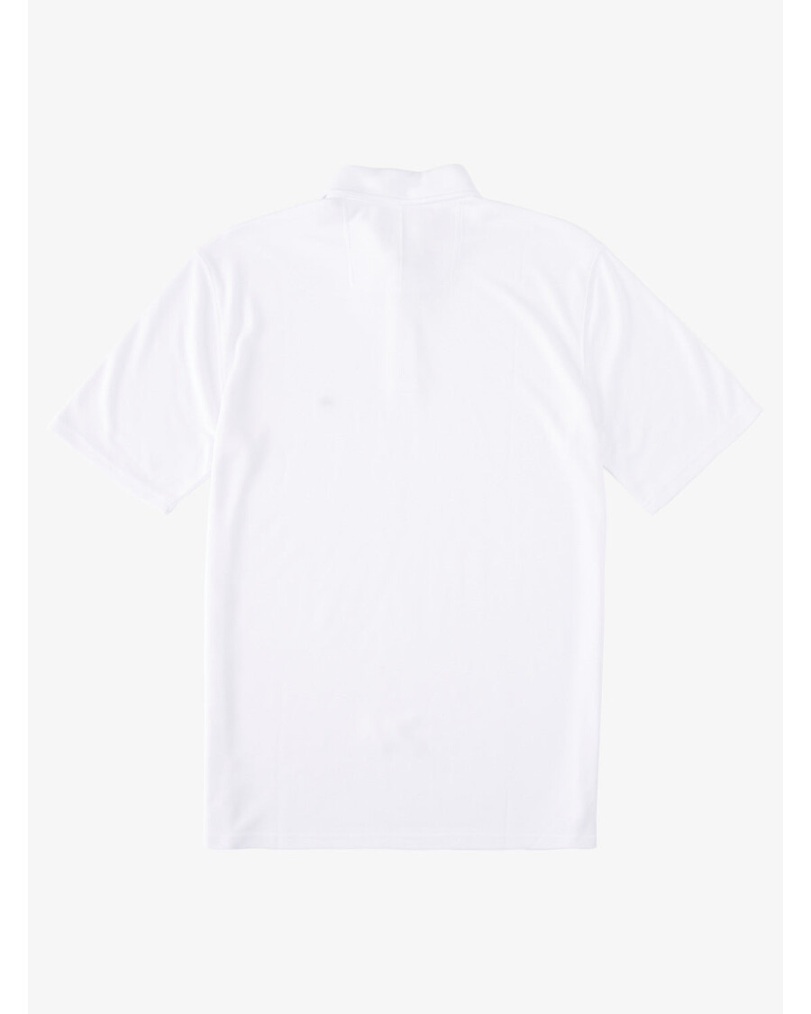 Quik Silver Waterman Waterpolo Short Sleeve Polo Shirt - White