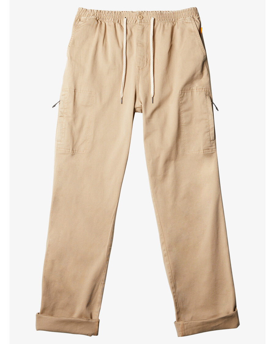 Quiksilver Waterman After Surf Elastične Hlače U Struku - Tamjan