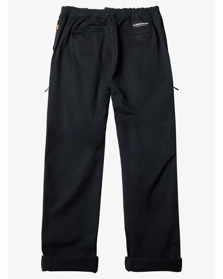 Quiksilver Waterman After Surf Elastične Hlače U Struku - Crne