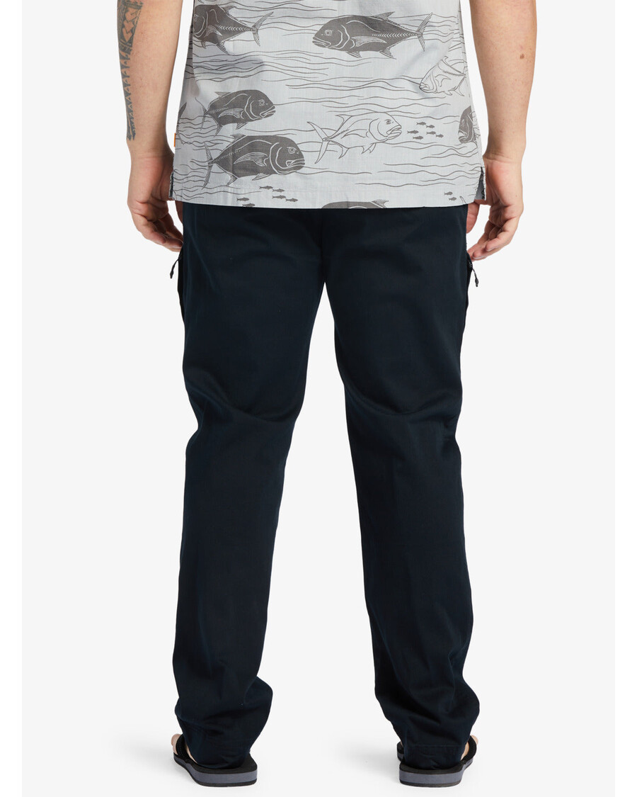 Quiksilver Waterman After Surf Elastične Hlače U Struku - Crne