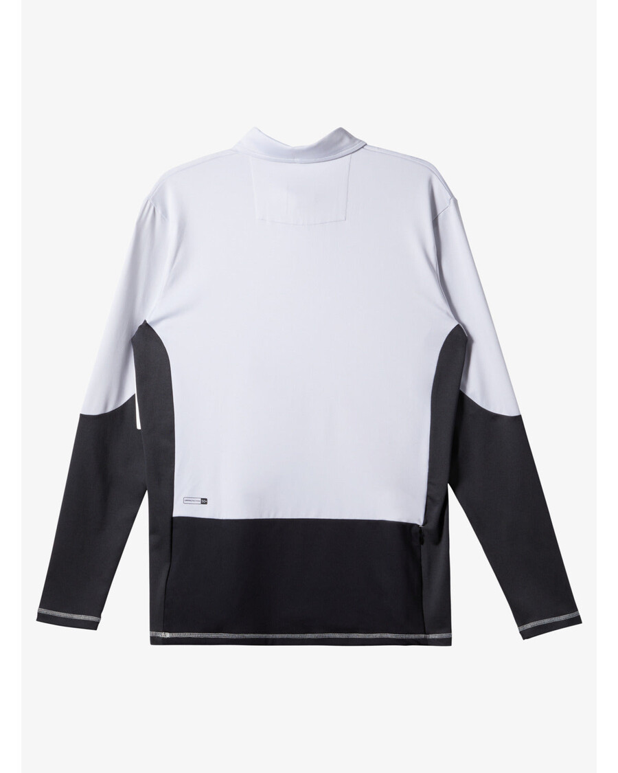 Quik Silver Waterman Waterman Piscator Polo Long Sleeve UPF 50 Surf T-Shirt - White