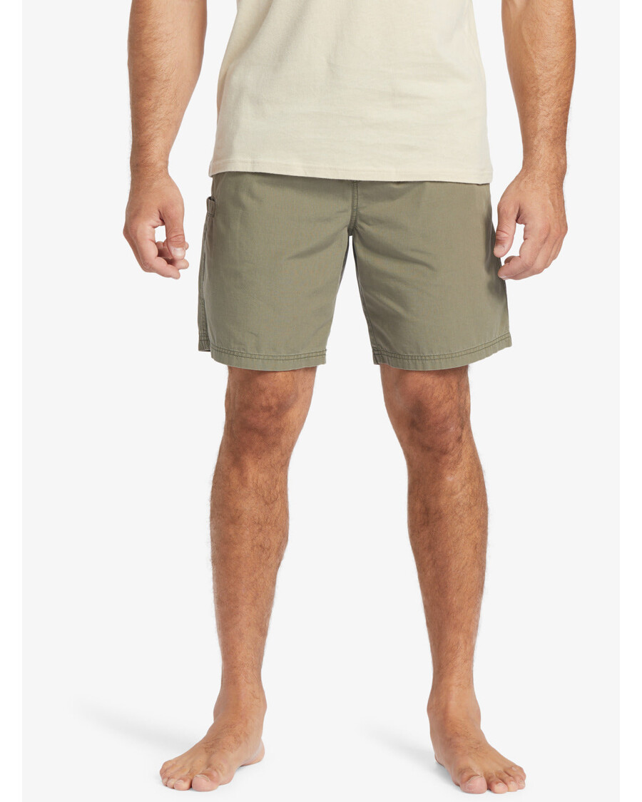 Quiksilver Waterman Last Light Joustava Vyötärö 19" Shortsit - Pölyinen Oliivi