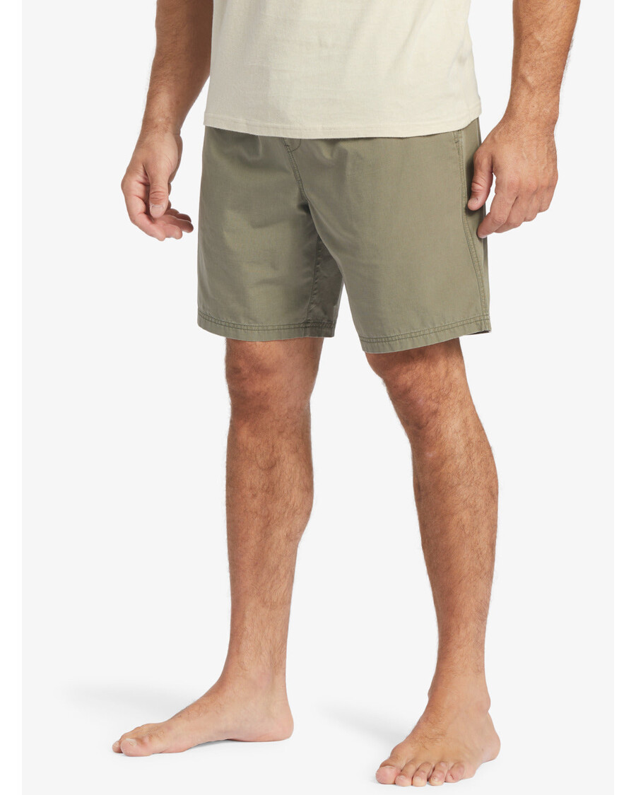 Quiksilver Waterman Last Light Joustava Vyötärö 19" Shortsit - Pölyinen Oliivi