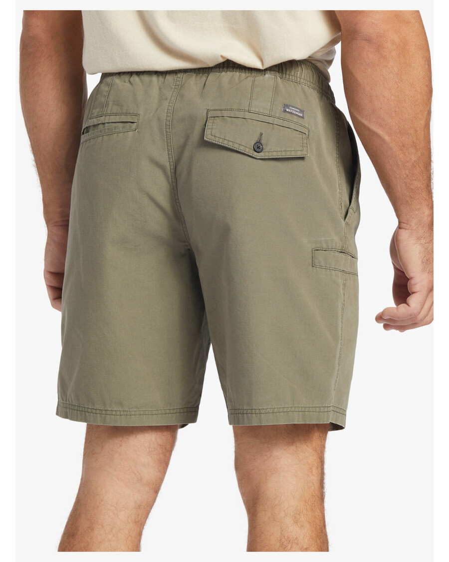 Quiksilver Waterman Last Light Joustava Vyötärö 19" Shortsit - Pölyinen Oliivi