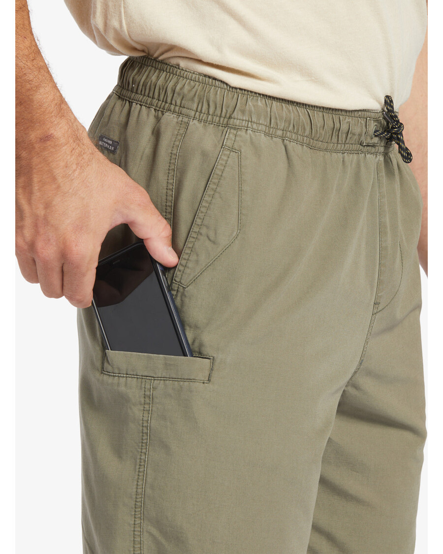 Quiksilver Waterman Last Light Joustava Vyötärö 19" Shortsit - Pölyinen Oliivi